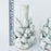 White Glazed Clay Candleholder Set - Tall