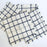 Pedal Loom Handwoven Cotton Napkins - Creamy White with Black Lines - Set of 4