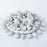 White Glazed Advent Wreath Candleholder