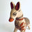 White Handpainted Clay Coin Bank - Dog