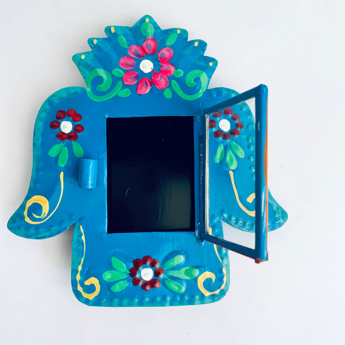 Hand-Painted Tinplate Shadow Box - Nicho