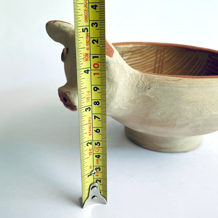 White Piglet Mortar Bowl