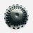 Black Clay Carved Candelholder  H4" D6"