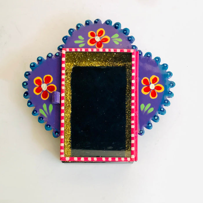 Hand-Painted Tinplate Shadow Box - Nicho