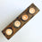 Mango Wood Antique Piloncillo Mold - 4 Holes Candle Holder