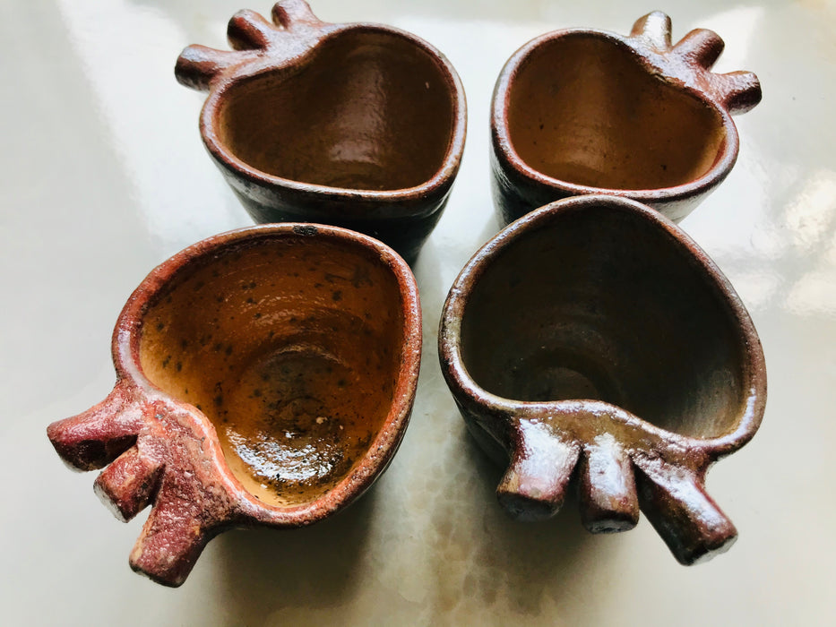 Smoked Clay Mezcal Glasses - Set of 4
