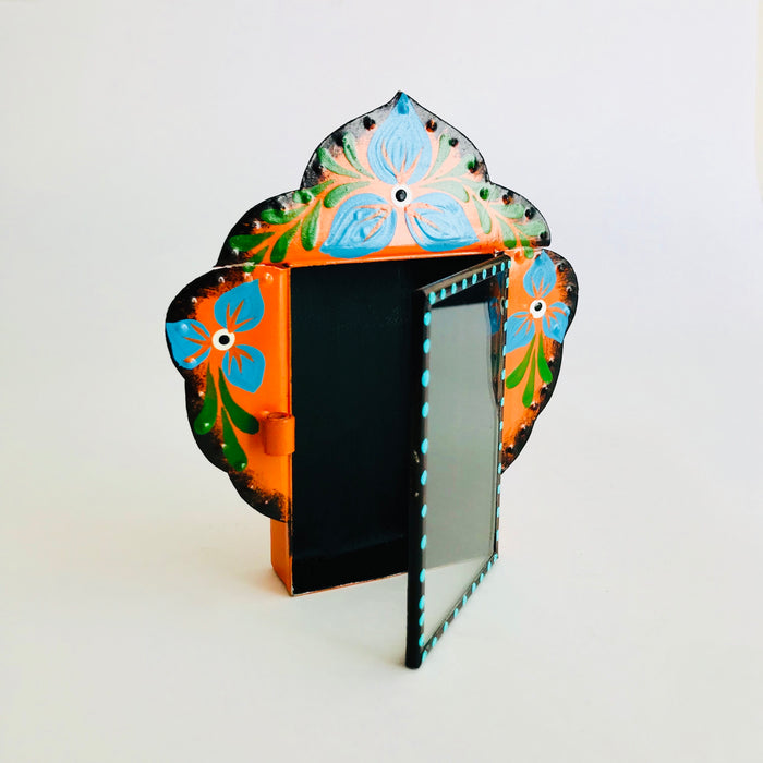 Hand-Painted Tinplate Shadow Box - Nicho
