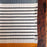 Striped Placemats - Off White with Mustard & Gray - Handmade on Pedal Loom - Set of 4