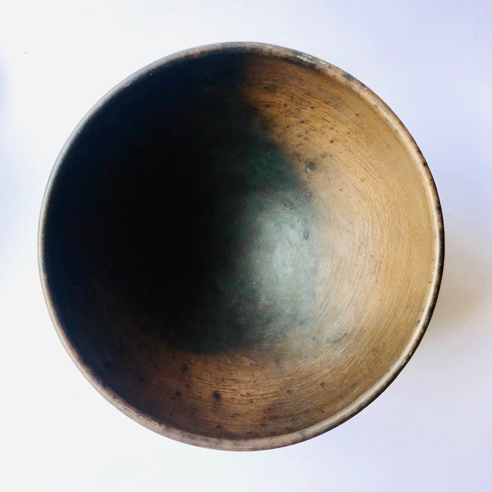 Copy of Smoked Clay Salad Bowl - Large - Old photos