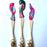 Mexico 1492 - Perfect for serving salsa or mixing drinks. Colorful, hand-painted, with the bird pattern, this basic Oaxacan utensil, so simple in function but so rich in visual effect, enlightens your reunions like no other spoon can. Version with an engraved flower at the back of the spoon. 
