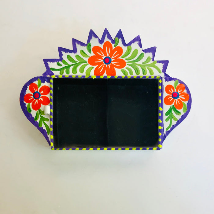 Hand-Painted Tinplate Shadow Box - Nicho