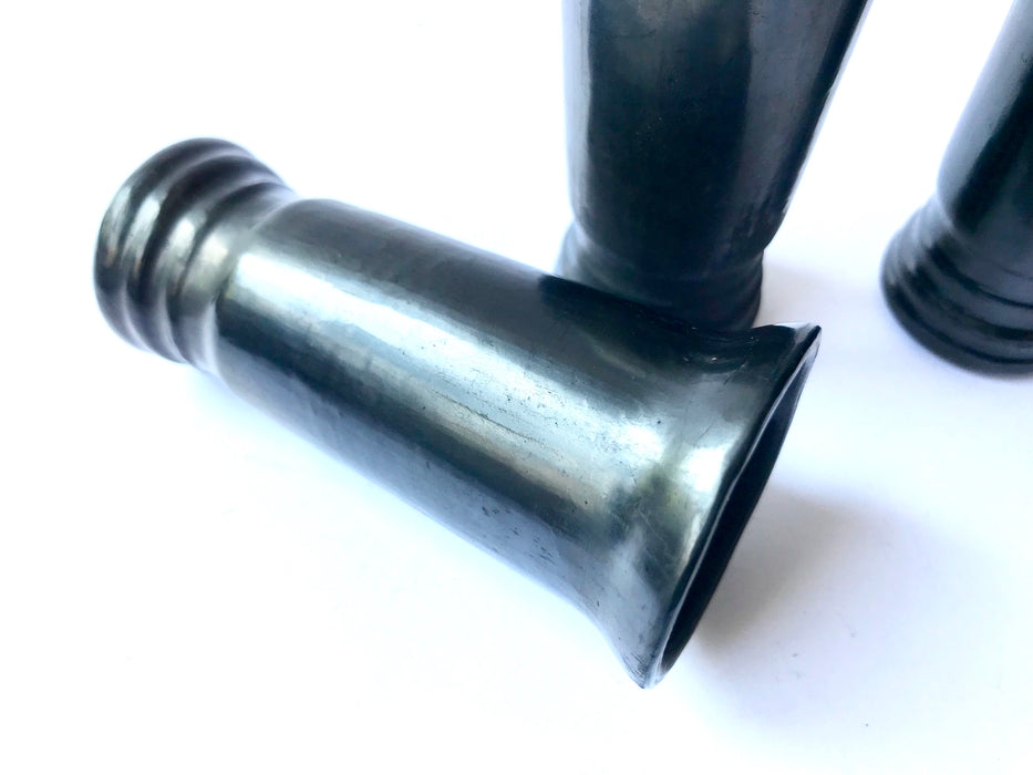 Black Clay Tequila/Mezcal Shot Glasses - Tall