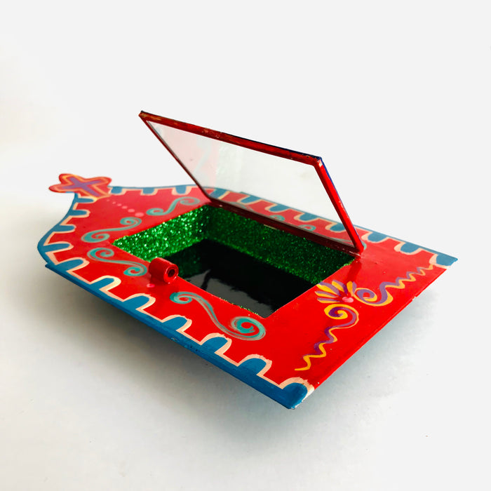 Hand-Painted Tinplate Shadow Box - Nicho