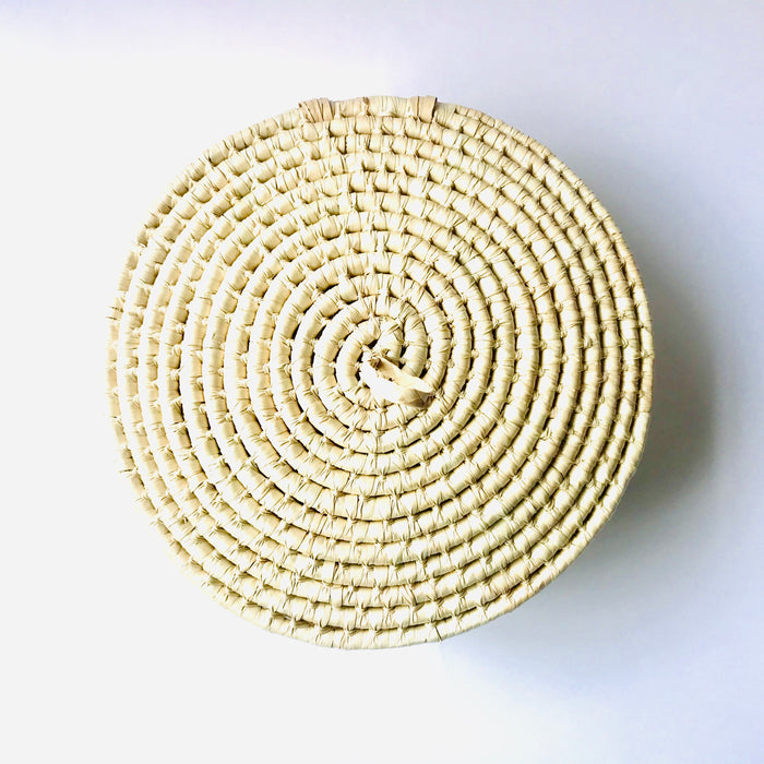 White Palm Fiber Tortillero / Bread Basket - Large