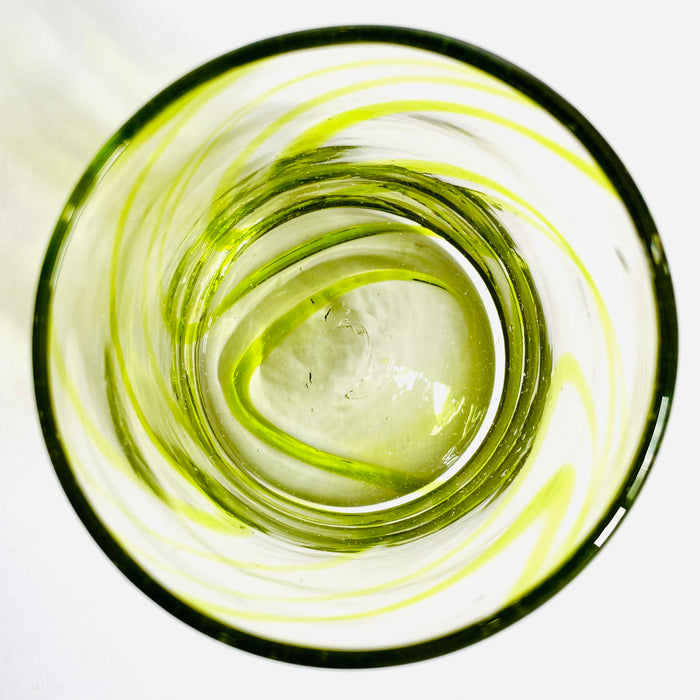Blown Glass Swirl Tumbler