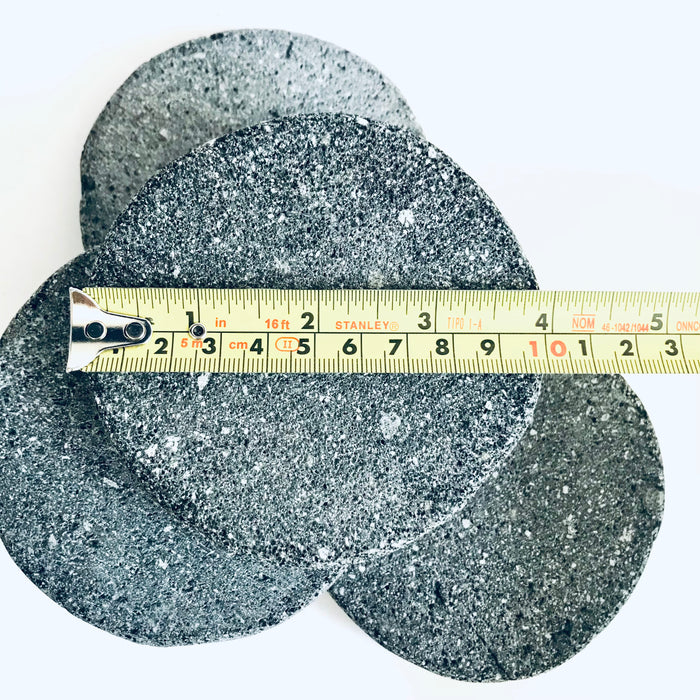 Volcanic Stone Coasters - Round - Set of 4