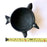 Black Clay Bird Headed Salsa Bowl