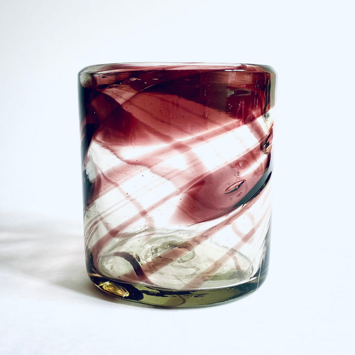 Blown Glass Swirl Tumbler