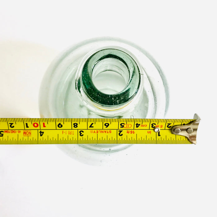 Blown Glass Wasp Catcher Style Tequila / Mezcal Bottle - Clear