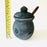 Black Clay Jar for Worm Salt - Matte